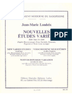 Londeix, Jean-Marie - Nouvelles Etudes Variees