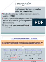 Proposiones Subordinadas Adjetivas