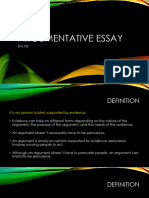 09 - ARGUMENTATIVE Essay