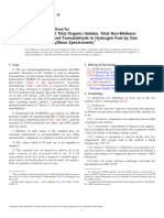 Determination of Total Organic Halides, Total Non-Methane Hydrocarbons, and Formaldehyde in Hydrogen Fuel by Gas Chromatography/Mass Spectrometry