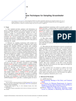 Selection of Passive Techniques For Sampling Groundwater Monitoring Wells