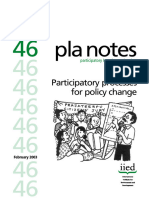 Participatory Processes For Policy Change