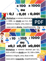 Cartaz Multiplicar e Dividir Números Decimais