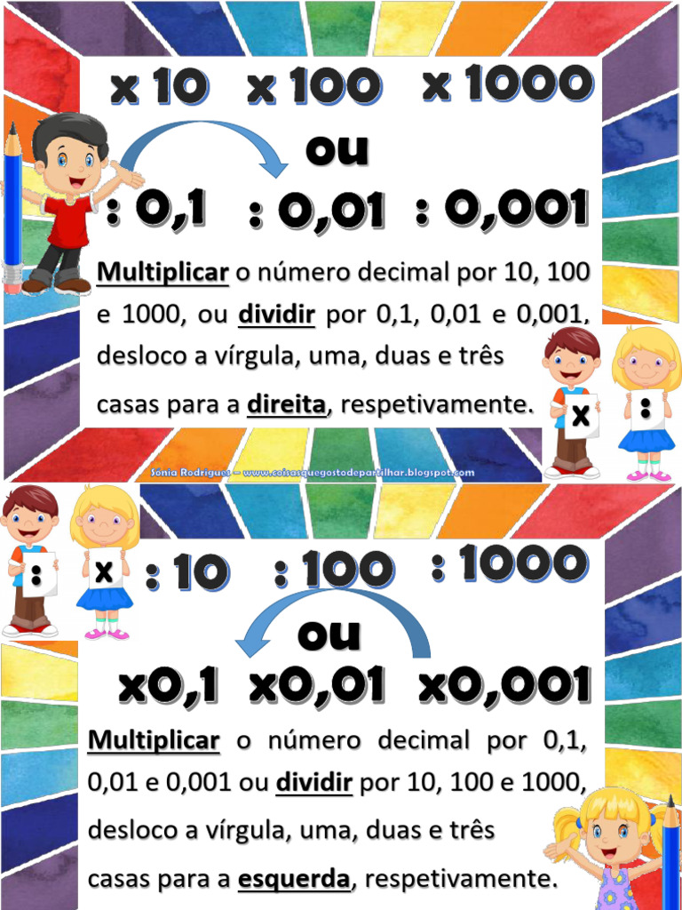 Multiplicação e Divisão de Decimais | PDF