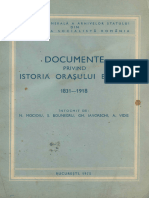 Documente Privind Istoricul Orasului Braila 1831 1918 1975
