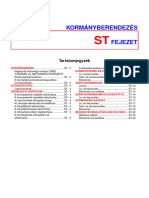 Kormányberendezés Fejezet: Tartalomjegyzék