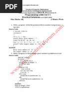 C & C++ Sem 2 Practical Solutions