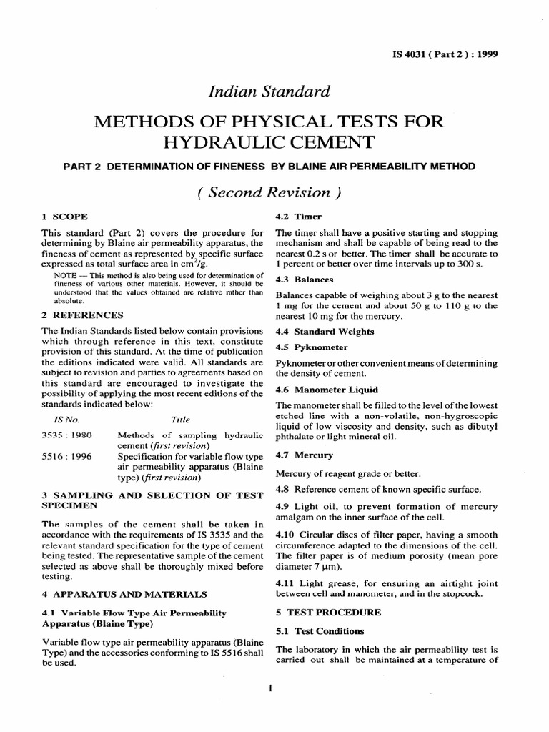 methodsofphysicaltestsfor-hydrauliccement-indian-standard-pdf
