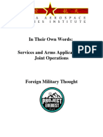 Services and Arms Application in Joint Operations
