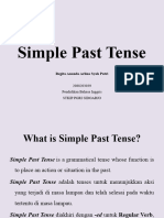 Simple Past Tense X