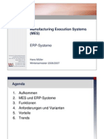 Präsentation - Manufacturing Execution Systems (MES)
