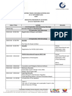 Program of Activities For PHITEX 2023 As of 09.12.2023