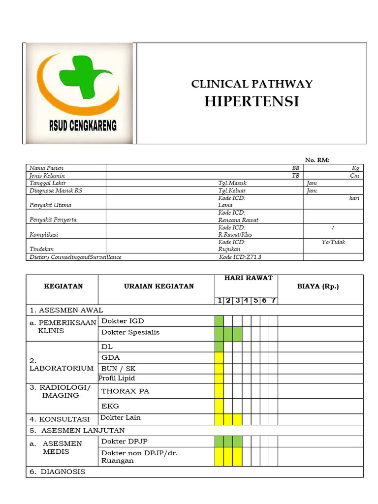 Rencana Rawat Hipertensi Klinis | PDF