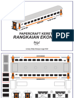 Halzet - Papercraft Rangkaian Kereta Ekonomi 2016-1