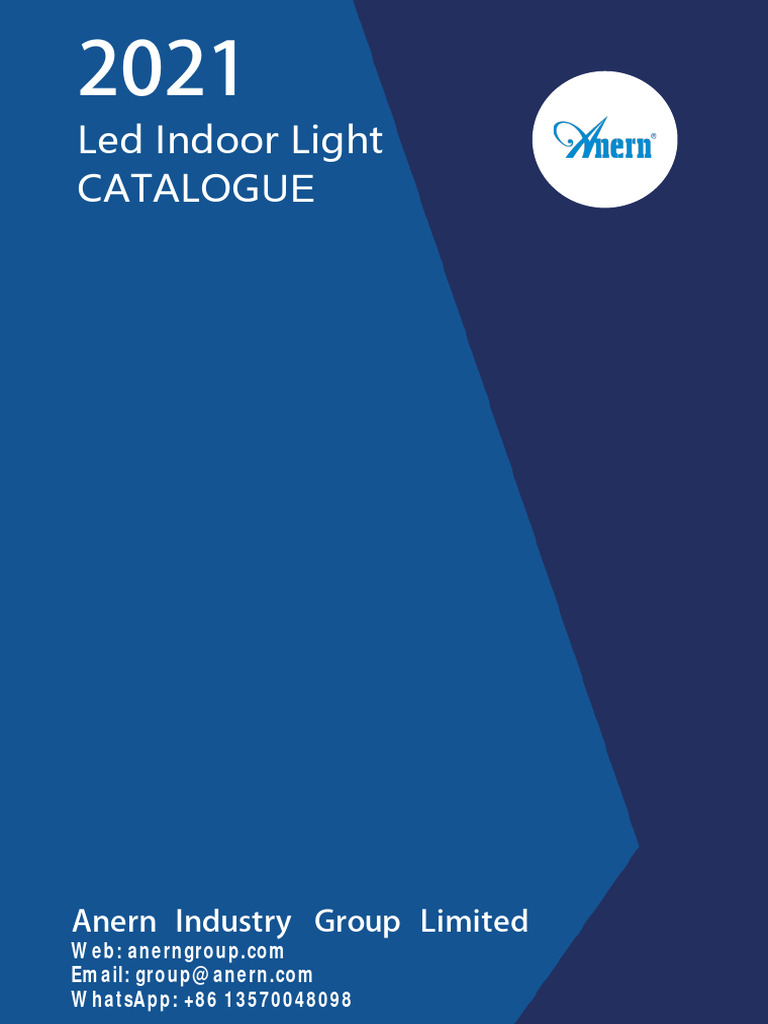 Anern Indoor Light Catalog PDF Sustainable Energy Lighting