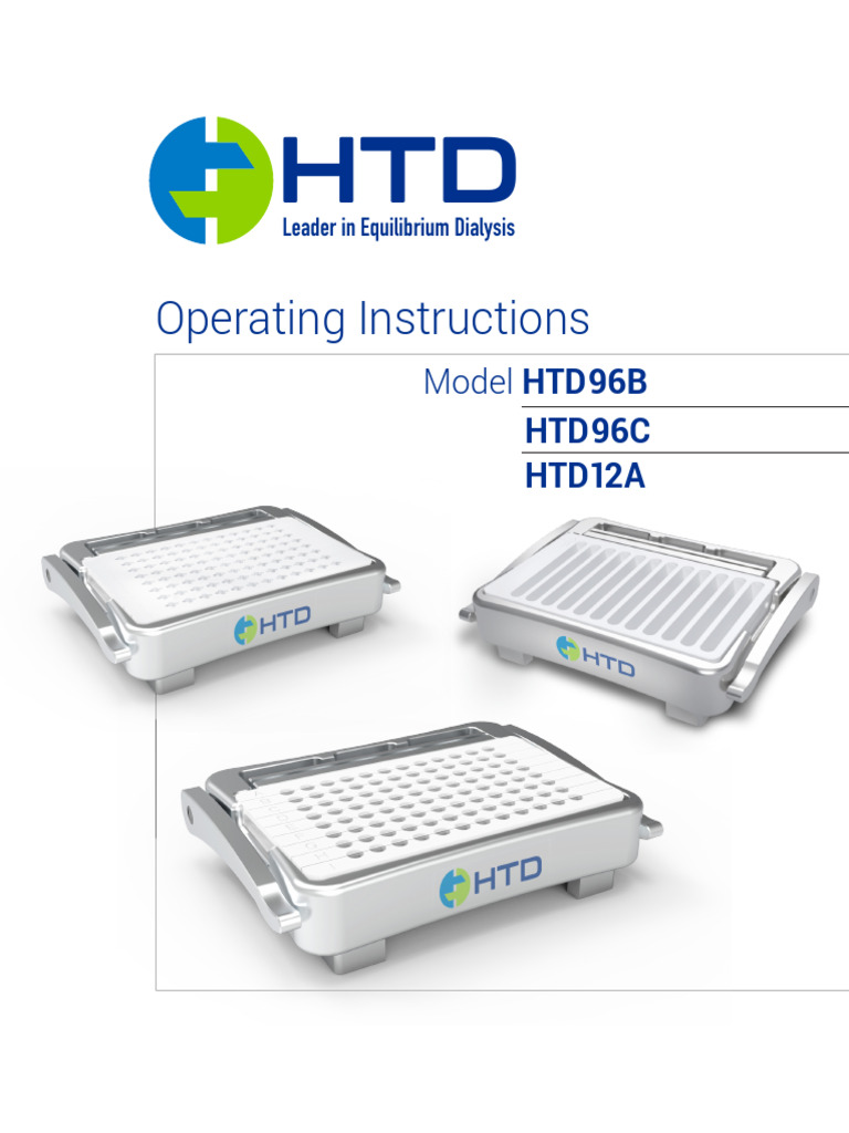 HTD Dialysis System Operating Guide | PDF | Hemodialysis | Distillation