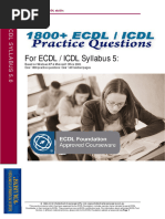 1800 ECDL 5.0 - Practice Questions - Office 2003 - Student Edition