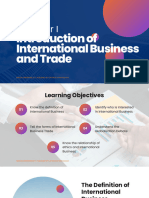 Chapter 1 - Introduction of International Business and Trade