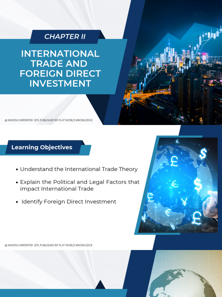 Chapter II - International Trade and Foreign Direct Investment | PDF ...