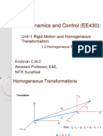 Unti-1 - 3 Rigid Motion and Homogenious Transformations