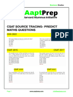 AaptPrep CSAT Paper Tracing