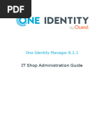 OneIM ITShop Administration