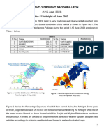 Fortnightly Drought Watch Bulletin 1. Weather Summary For The 1 Fortnight of June 2023