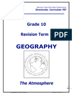 Geography Grade 10 Revision Atmsphere