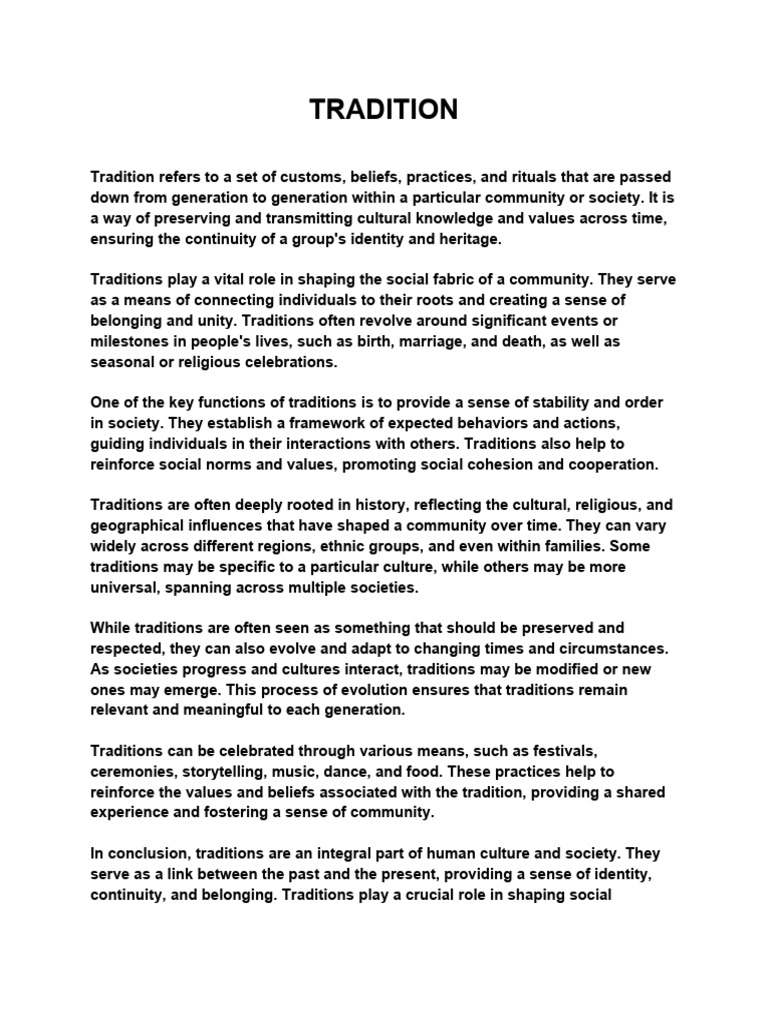 Understanding Cultural Traditions | PDF | Religion & Spirituality