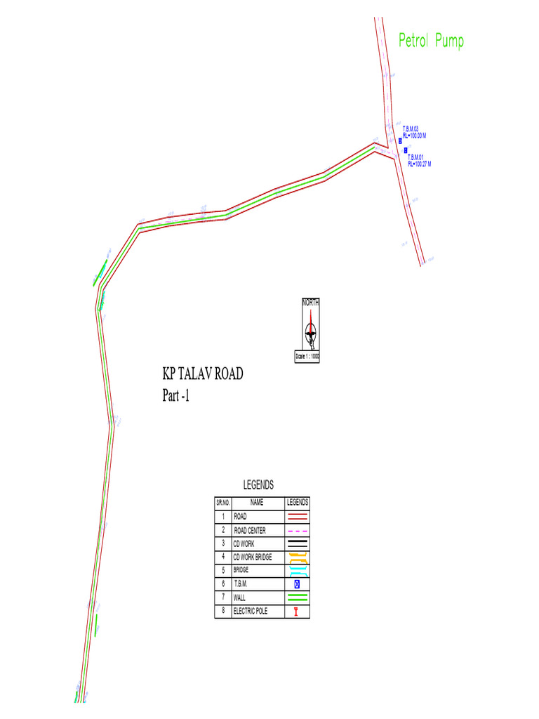 Survey Data for KP Talav Road Project | PDF