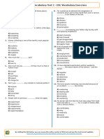 646 - Intermediate Vocabulary Test 1 Esl Vocabulary Exercises