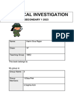 Sec 1 Historical Investigation Booklet (20 Mar 2023)