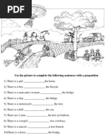 Ejercicio de Preposiciones