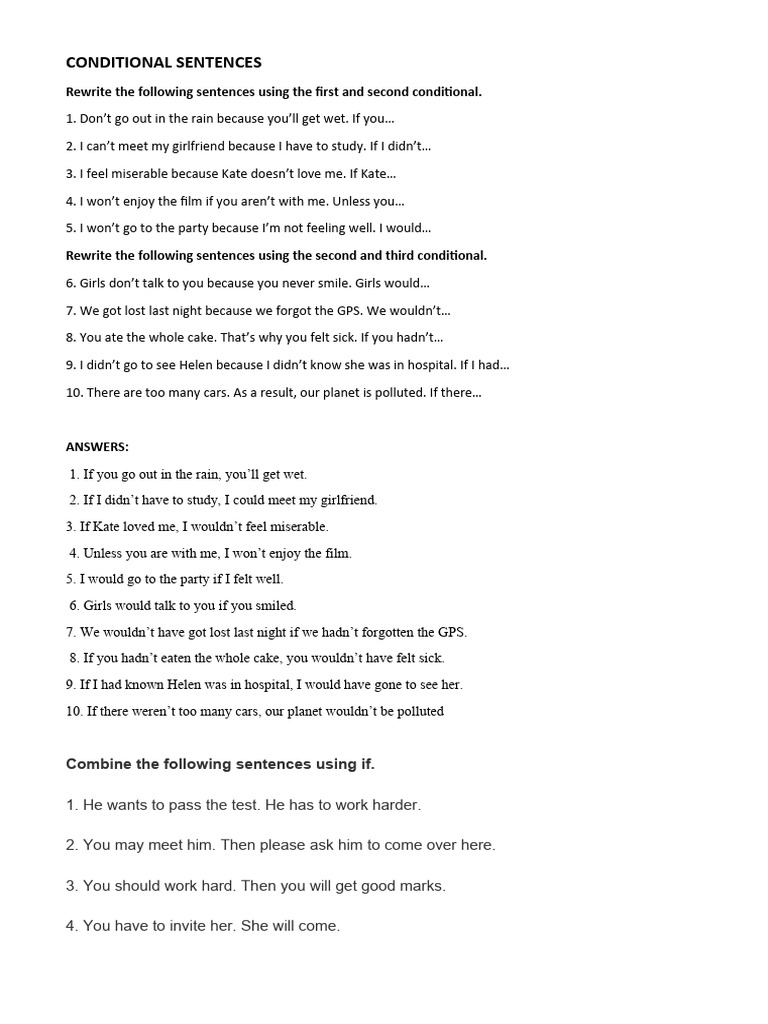 Relative and Conditionals | PDF