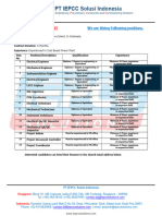 Manpower Requirement Indonesia