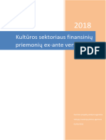 Kulturos Ex Ante 2018