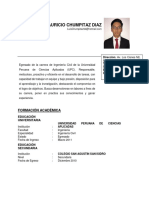 CV Luis Mauricio Chumpitaz Diaz 2018