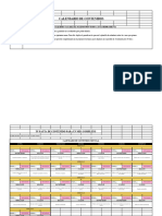 Contenidos Calendario Plantilla