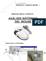 Análisis del mouse: diseño, piezas, materiales y funcionalidad