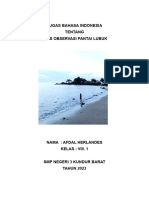 Tugas Bahasa Indonesia Pantai Lubuk