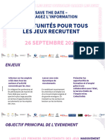 SAVE The DATE - Opportunités Pour Tous - Les Jeux Recrutent - Presentation Et Mobilisation v20230724