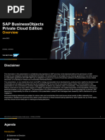 SAP BusinessObjects Private Cloud Edition Partner and Internal Q2 2021