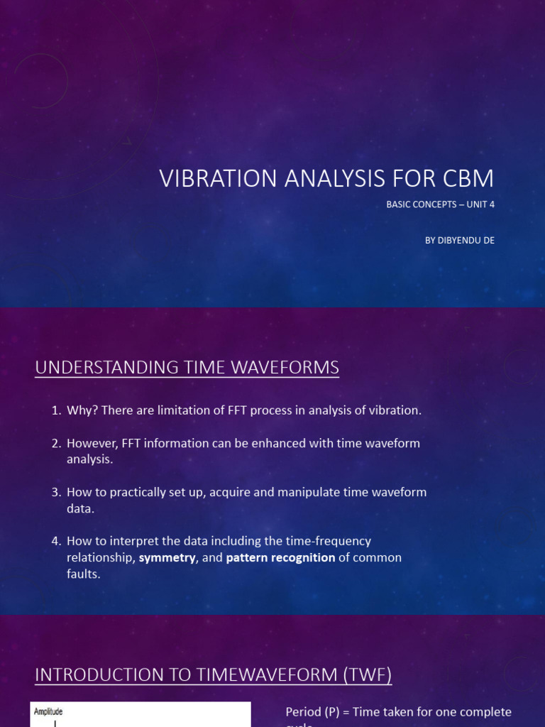 Time Waveform Analysis for Vibration | PDF | Frequency | Amplitude