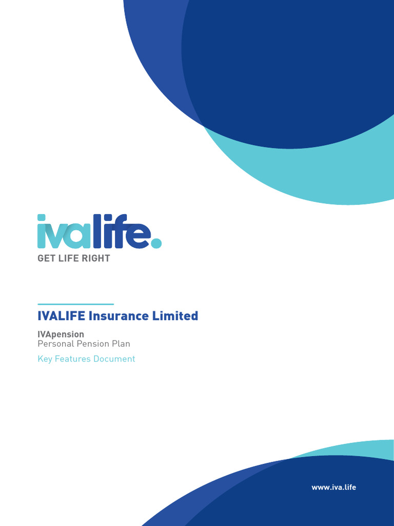 IVALIFE IVApension Key Features Document PDF Pension Insurance