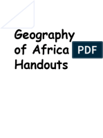 Geography of Africa Handouts