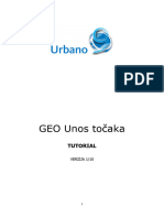 Tutorial Za Urbano 8 Geo Unos Toƒaka