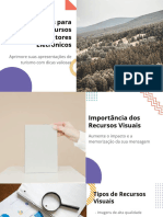 Técnicas para Preparar Recursos Visuais em Editores Eletrônicos.