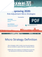 Improving 2020 Risk Adjustment Micro Strategies