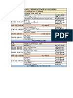 Central Tools Training Schedule