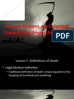 Lesson 1 Death